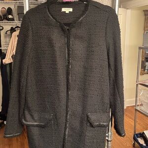 Max studio Black Textured Women's 1X Blazer